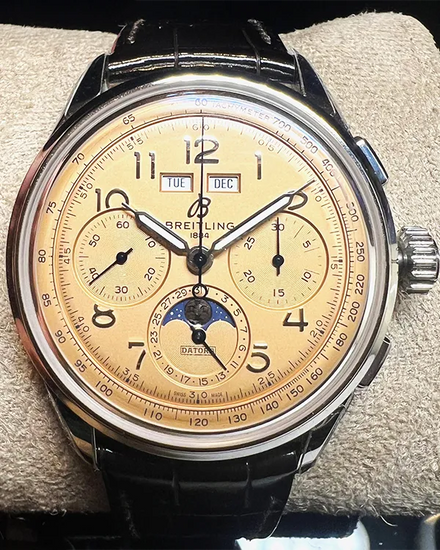2022 Breitling Premier 42MM Copper Dial Leather Strap (AB2510201K1P1)
