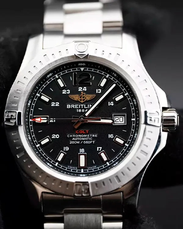 2017 Breitling Colt 44MM Black Dial Steel Bracelet (A1738811/BD44)