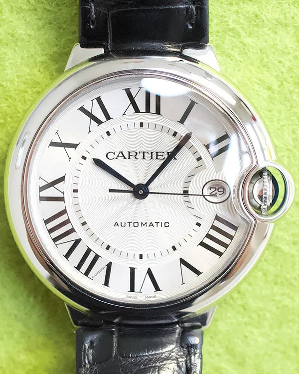 2022 Cartier Ballon Bleu De Cartier 40MM Silver Dial Leather Strap (WSBB0039)