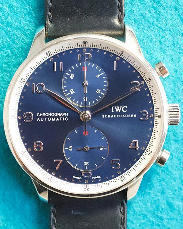 IWC Schaffhausen Portugieser "Laureus Portuguese" L.E. 41MM Blue Dial Leather Strap (IW371432)