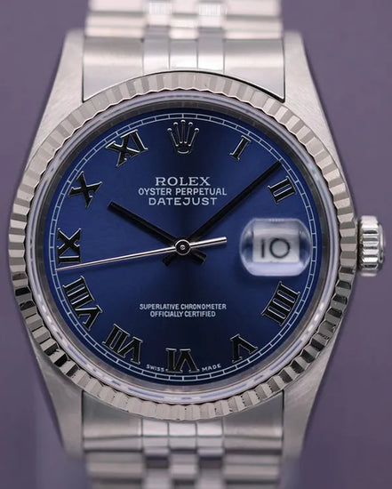 Rolex Datejust 36MM Blue Dial Jubilee Bracelet (16234)