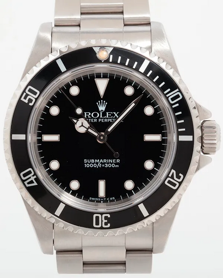 Rolex Submariner No-Date 40MM Black Dial Oyster Bracelet (14060)