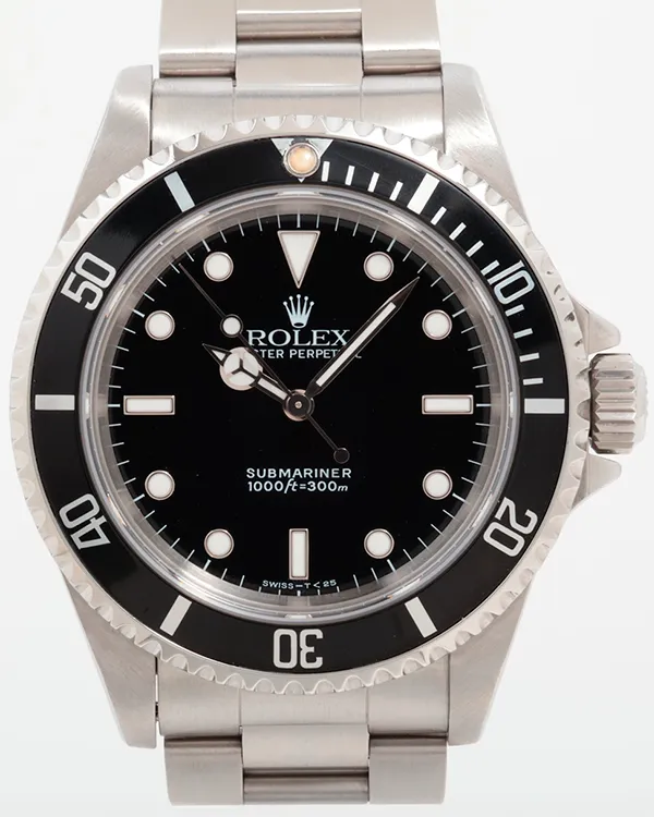 Rolex Submariner No-Date 40MM Black Dial Oyster Bracelet (14060)