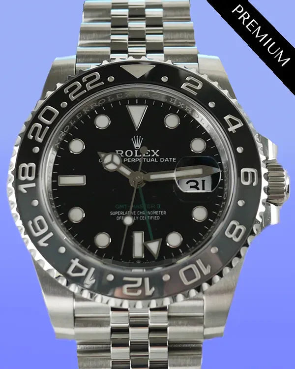 2024 Rolex GMT-Master II "Bruce Wayne" 40MM Black Dial Jubilee Bracelet (126710GRNR)