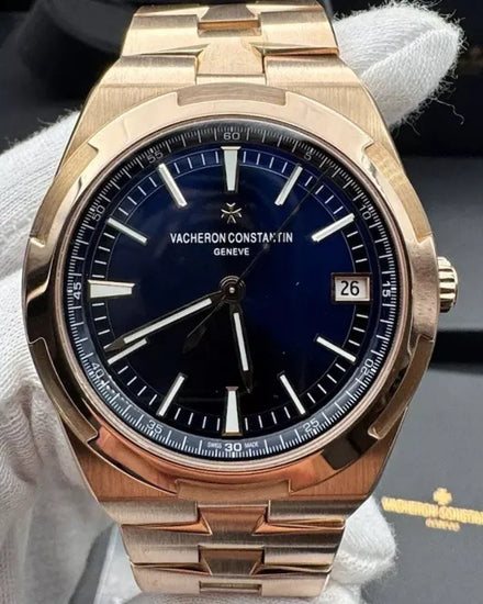 2020 Vacheron Constantin Overseas 41MM Blue Dial Rose Gold Bracelet (4500V/110R-B705)