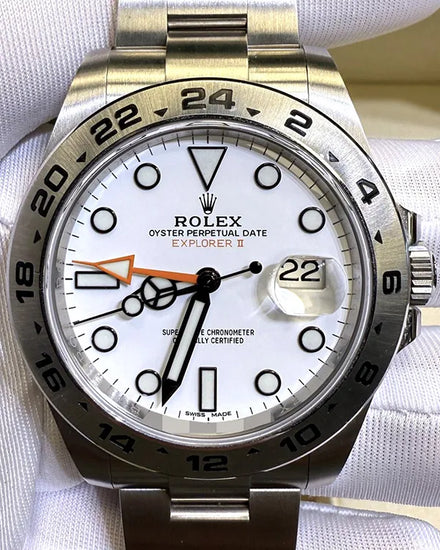 Rolex Explorer II "Polar" 42MM White Dial Oyster Bracelet (216570)