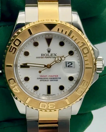 2006 (D Serial) Rolex Yacht-Master 40MM White Dial Two-Tone Oyster Bracelet (16623)