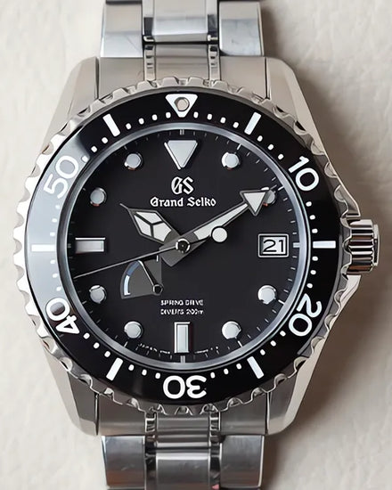 2019 Grand Seiko Sport Collection 44.2MM Black Dial Steel Bracelet (SBGA229)