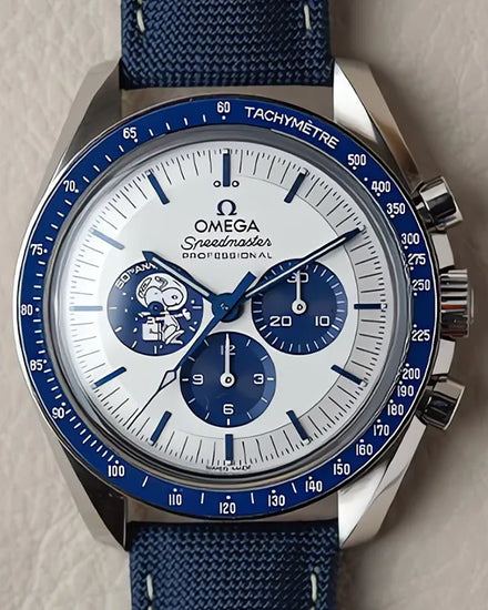2023 Omega Speedmaster Anniversary Series “Silver Snoopy Award” 42MM Silver Dial Textile Strap (310.32.42.50.02.001)