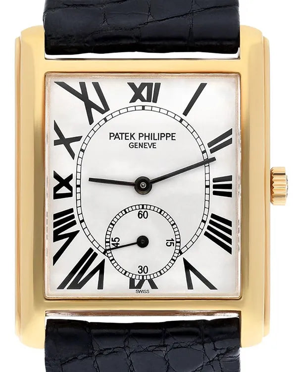 Patek Philippe Gondolo 27MM Silver Dial Leather Strap (5014J)