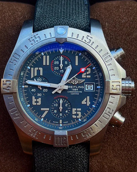 2018 Breitling Avenger Bandit 45MM Grey Dial Textile Strap (E1338310/M534)