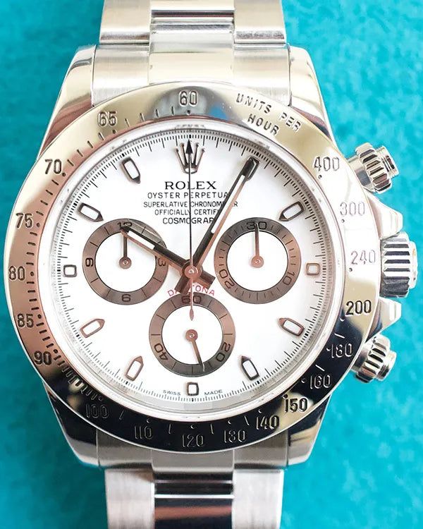 2013 Rolex Cosmograph Daytona 40MM White Dial Oyster Bracelet (116520)