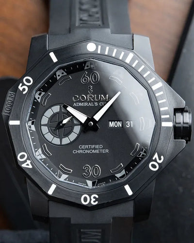 Corum Admiral's Cup Legend Seafender Deep Hull L.E. 48MM Black Dial Rubber Strap (947.950.94/0371)