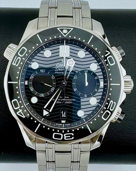 No Reserve - 2022 Omega Seamaster Diver 300M 44MM Black Dial Steel Bracelet (210.30.44.51.01.001)