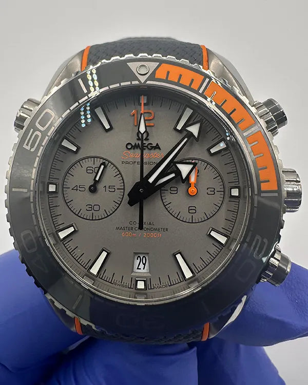 2017 Omega Seamaster Planet Ocean 600M 45.5MM Grey Dial Rubber Strap (215.92.46.51.99.001)