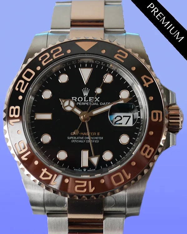 2024 Rolex GMT-Master II "Rootbeer" 40MM Black Dial Two-Tone Oyster Bracelet (126711CHNR)