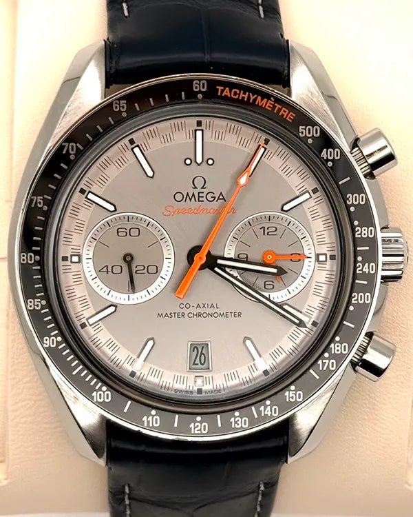2023 Omega Speedmaster Racing 44.25MM Grey Dial Leather Strap (329.32.44.51.06.001)