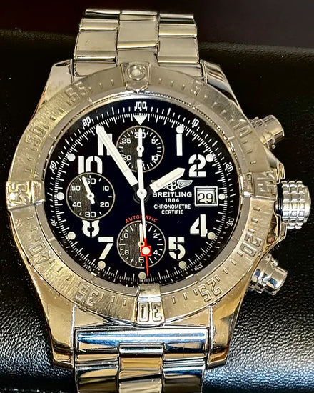 2007 Breitling Avenger Skyland 44MM Black Dial Steel Bracelet (A1338012/B861)