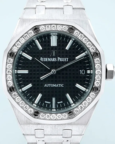 2014 Audemars Piguet Royal Oak 37MM Black Dial Steel Bracelet (15451ST.ZZ.1256ST.01)