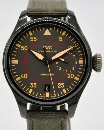 IWC Schaffhausen Pilot Top Gun Miramar 48.6MM Grey Dial Textile Strap (IW501902)
