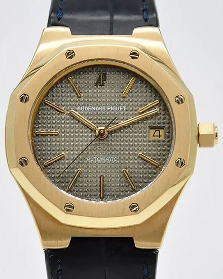 Audemars Piguet Royal Oak 36MM Grey Dial Leather Strap (14800BA)