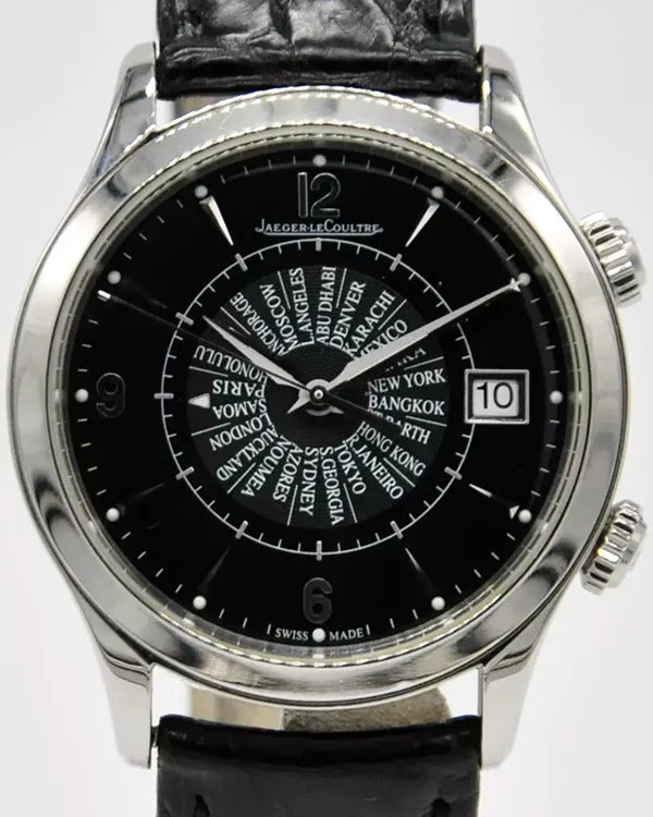 Jaeger-LeCoultre Master Memovox L.E. 40MM Black Dial Leather Strap (Q1418471)