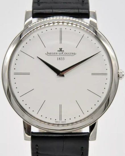 2022 Jaeger-LeCoultre Master Ultra Thin 1907 L.E. 39MM Silver Dial Leather Strap (Q1296520)