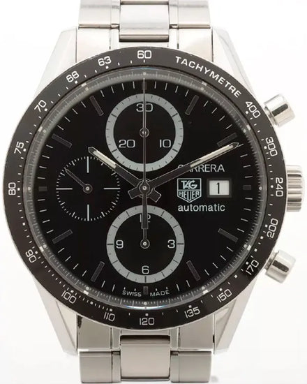 Tag Heuer Carrera 41MM Black Dial Steel Bracelet (CV2010.BA0794)
