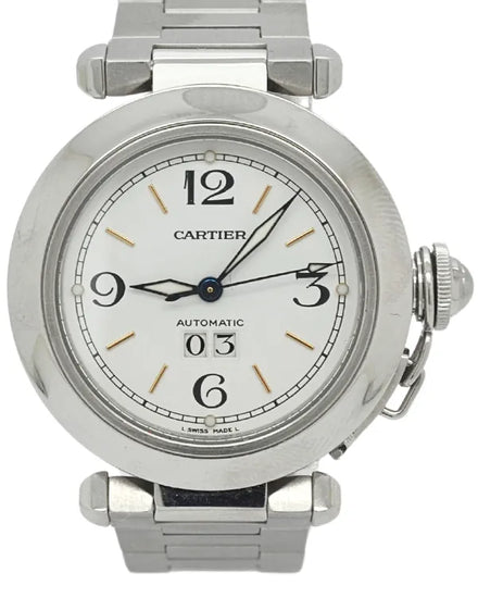 2005 Cartier Pasha De Cartier C 35MM White Dial Steel Bracelet (2475)