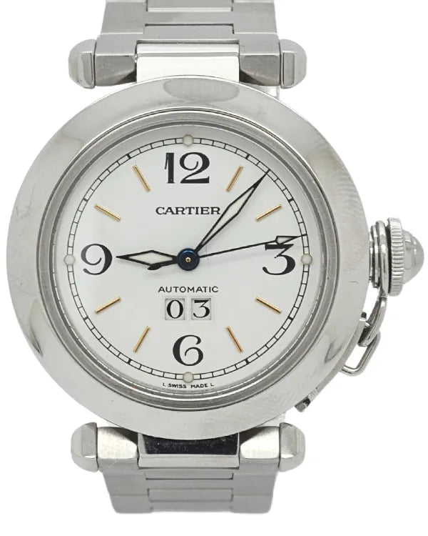 2005 Cartier Pasha De Cartier C 35MM White Dial Steel Bracelet (2475)