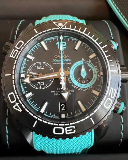 2024 Omega Seamaster Planet Ocean 600M "ETNZ" 45.5MM Black Dial Rubber Strap (215.92.46.51.01.003)