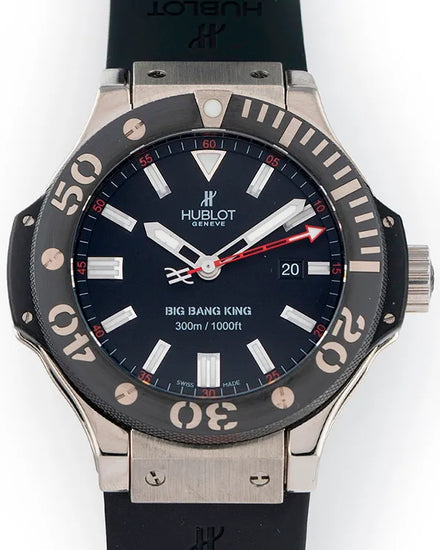 Hublot Big Bang King 48MM Black Dial Rubber Strap (322.LM.100.RX)
