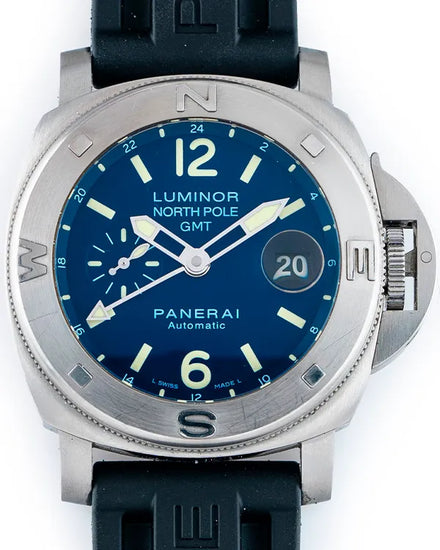 Panerai Luminor North Pole GMT "Mike Horn" 44MM Blue Dial Rubber Strap (PAM00252)