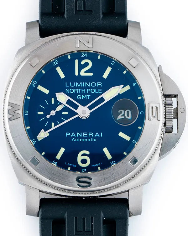 Panerai Luminor North Pole GMT "Mike Horn" 44MM Blue Dial Rubber Strap (PAM00252)