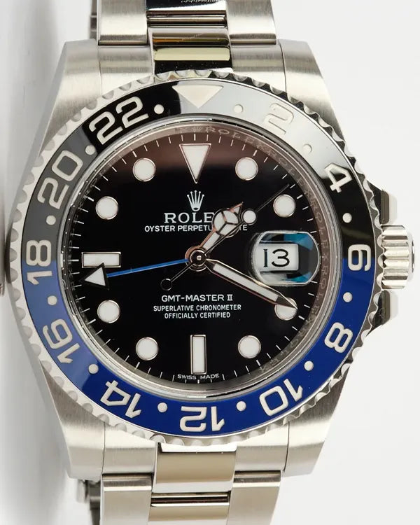2014 Rolex GMT-Master II "Batman" 40MM Black Dial Oyster Bracelet (116710BLNR)
