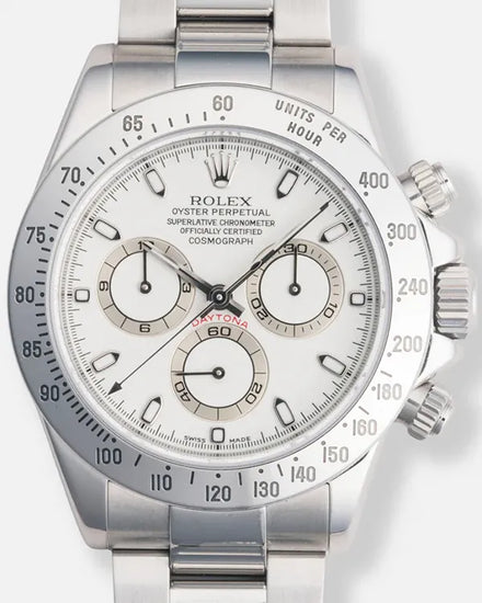 2004 Rolex Cosmograph Daytona 40MM "Panna" Cream Dial Oyster Bracelet (116520)