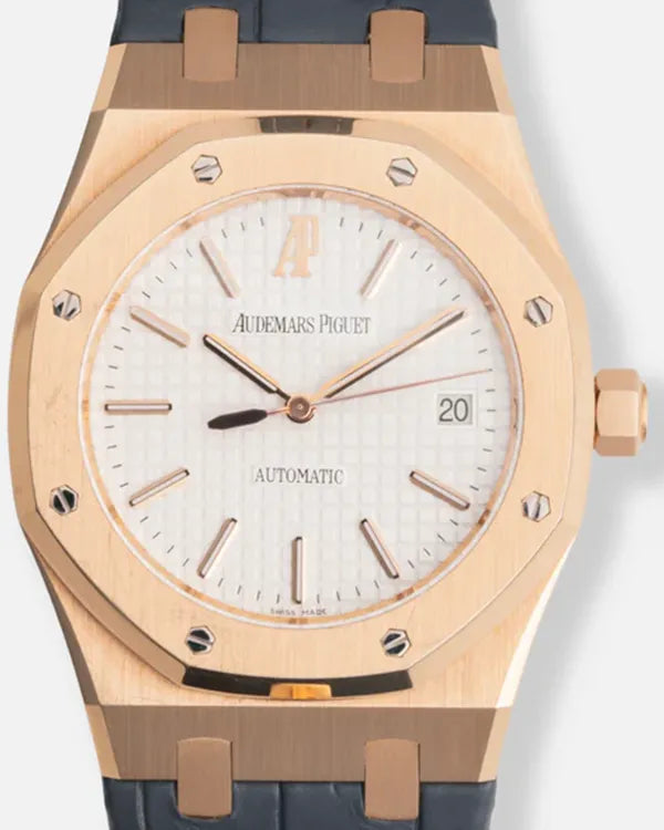 2007 Audemars Piguet Royal Oak 39MM White Dial Leather Strap (15300OR.OO.D088CR.02)