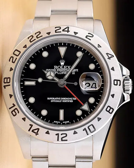Rolex Explorer II 40MM Black Dial Oyster Bracelet (16570T)