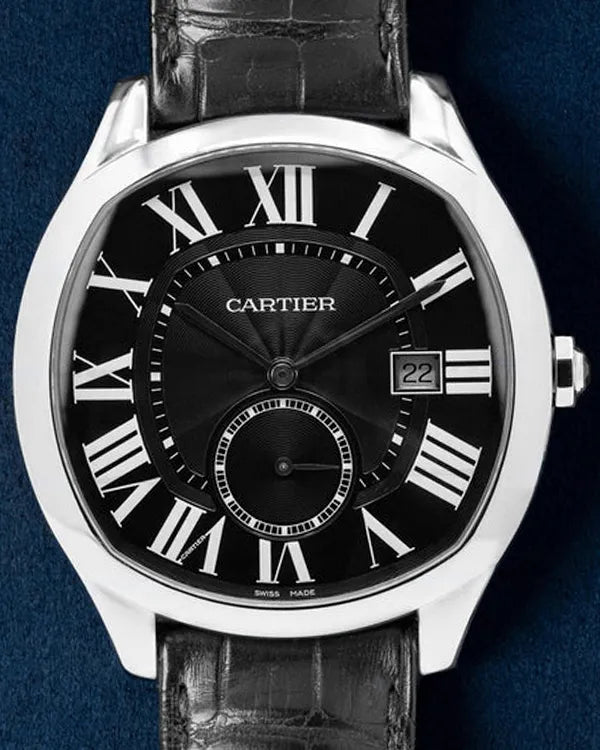 Cartier Drive De Cartier 41MM Black Dial Leather Strap (WSNM0009)