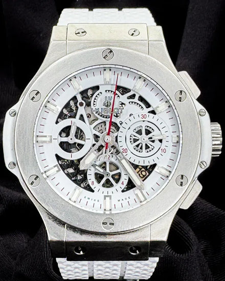 2014 Hublot Big Bang Aero Bang "Switzerland & Japan" L.E. 44MM Skeleton Dial Rubber Strap (311.SE.2113.VR.JDR14)