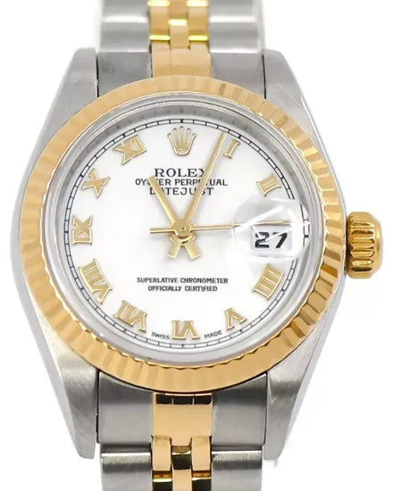 Rolex Lady-Datejust 26MM White Dial Two-Tone Jubilee Bracelet (79173)