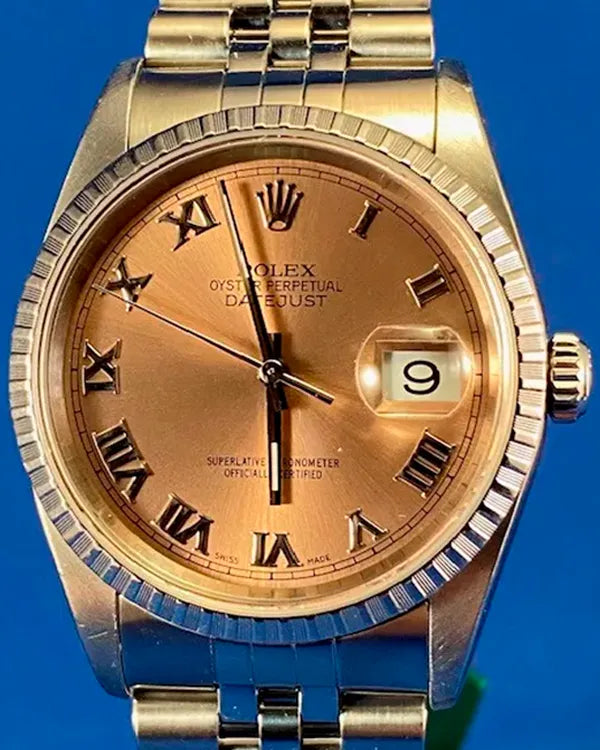 Rare Rolex Datejust 36MM Salmon Dial Jubilee Bracelet (16220)