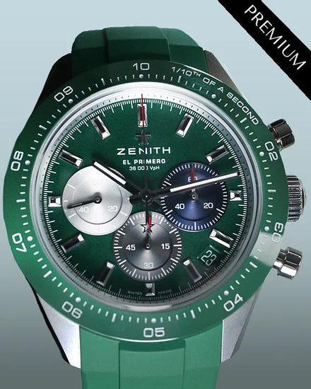 2024 Zenith Chronomaster Sport 41MM Green Dial Rubber Strap (03.3119.3600/56.R952)