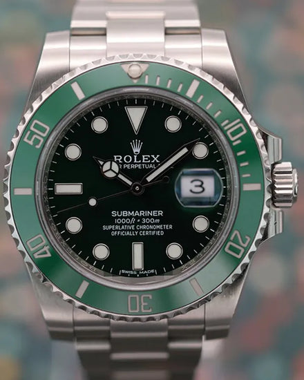2019 Rolex Submariner Date “Hulk” 40MM Green Dial Oyster Bracelet (116610LV)