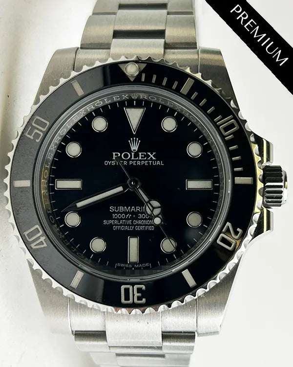 2016 Rolex Submariner No Date 40MM Black Dial Oyster Bracelet (114060)