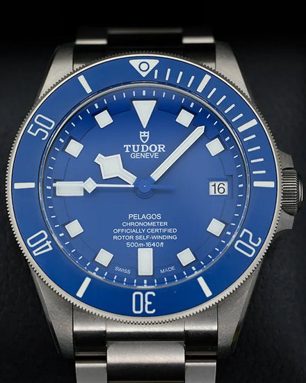 Tudor Pelagos 42MM Blue Dial Titanium Bracelet (25600TB)