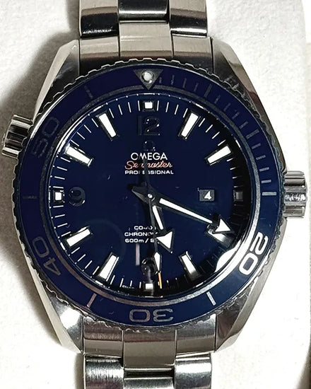2015 Omega Seamaster Planet Ocean 600M 37.5MM Blue Dial Titanium Bracelet (232.90.38.20.03.001)