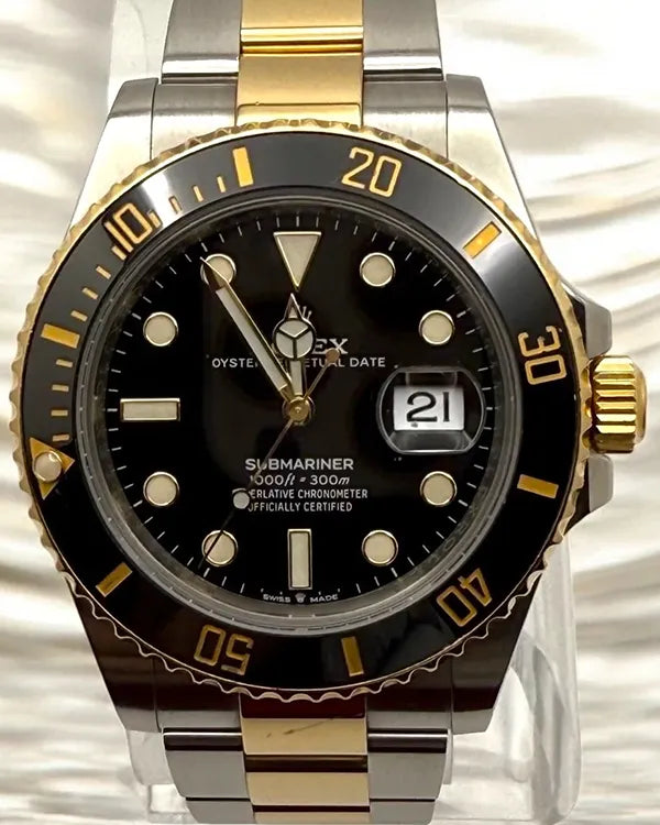 2021 Rolex Submariner Date 41MM Black Dial Two-Tone Oyster Bracelet (126613LN)