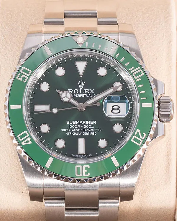 2020 Rolex Submariner Date “Hulk” 40MM Green Dial Oyster Bracelet (116610LV)