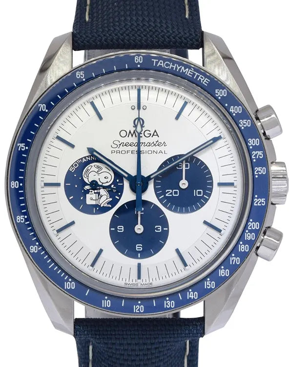 2020 Omega Speedmaster Anniversary Series “Silver Snoopy Award” 42MM Silver Dial Textile Strap (310.32.42.50.02.001)